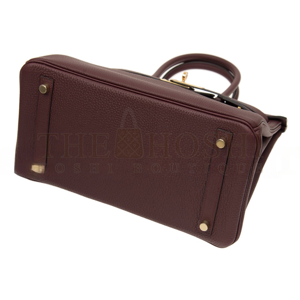 H**me5 BIRKIN 30 TOGO LEATHER SADDLE RED GOLD BUCKLE BAG BK3057TGGP (30*23*15cm) Master Quality